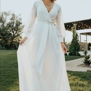 Baltic Born Lydia Off White Maxi Dress